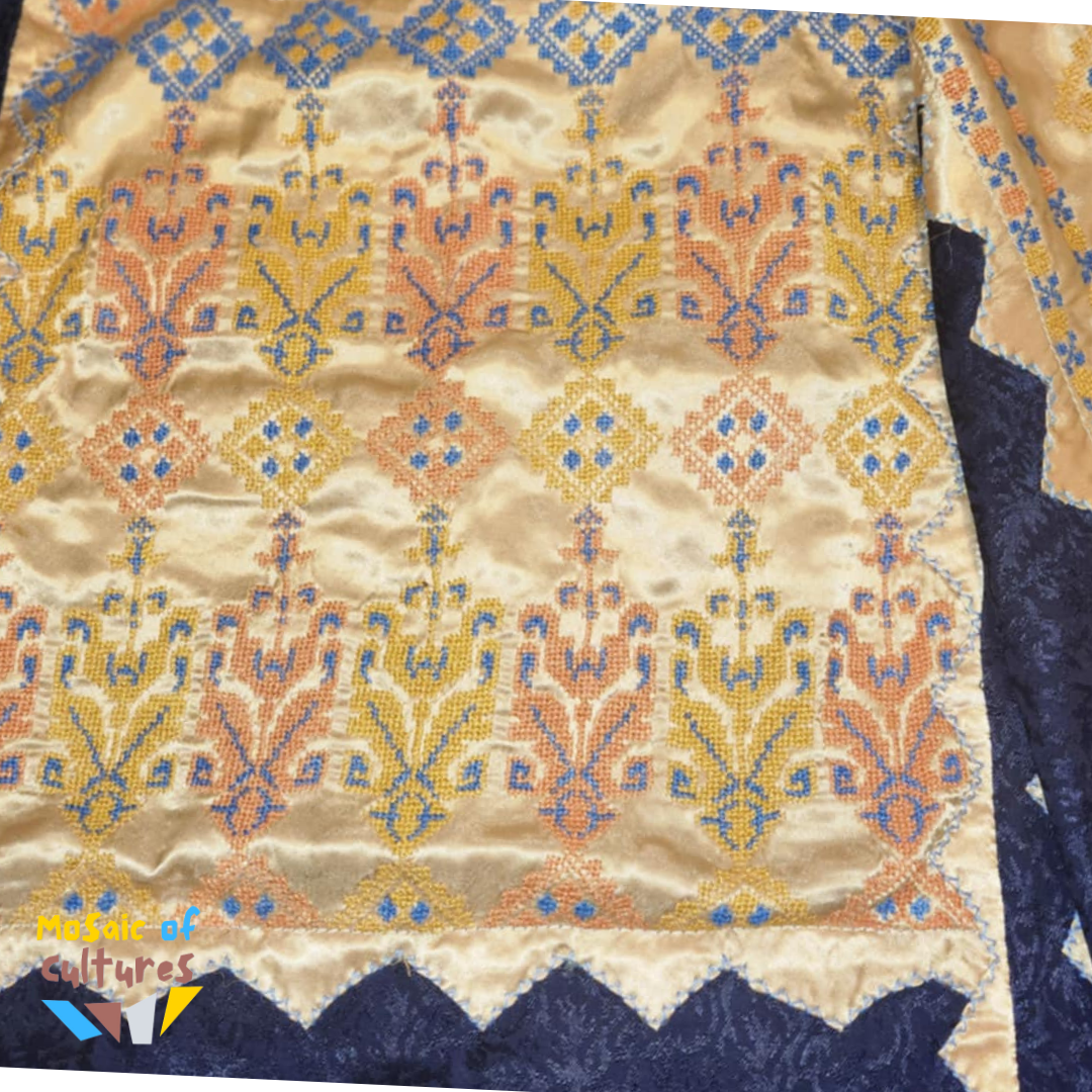 Tatreez Navy & Gold Thobe