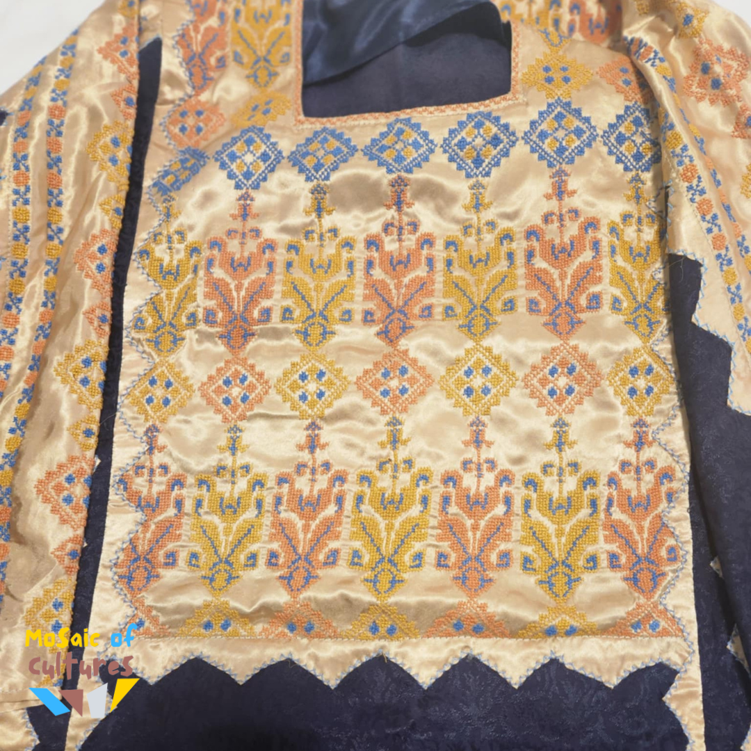 Tatreez Navy & Gold Thobe
