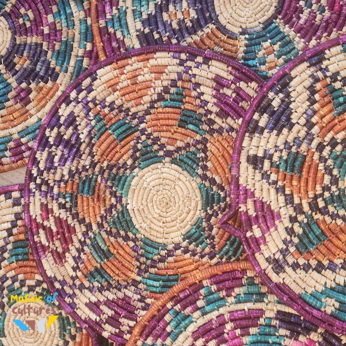 Hand Woven Straw Plates