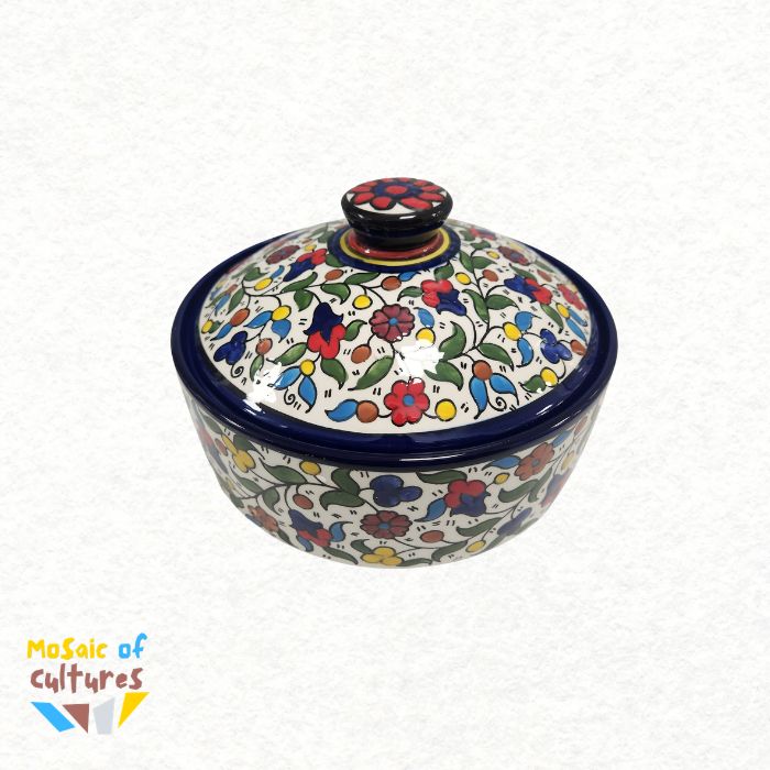 Serving Pot — Hand-Painted Ceramic