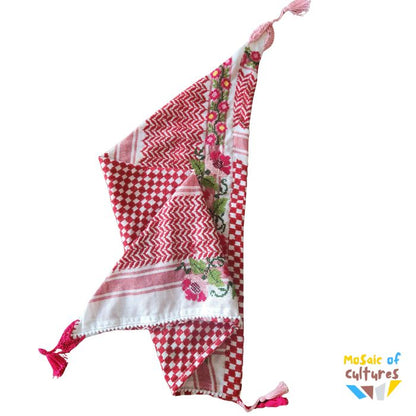 Kuffiyyeh Hand Embroided Scarf - Hannoun