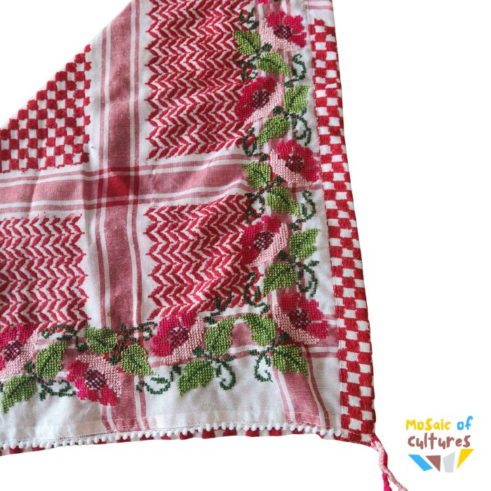 Kuffiyyeh Hand Embroided Scarf - Hannoun
