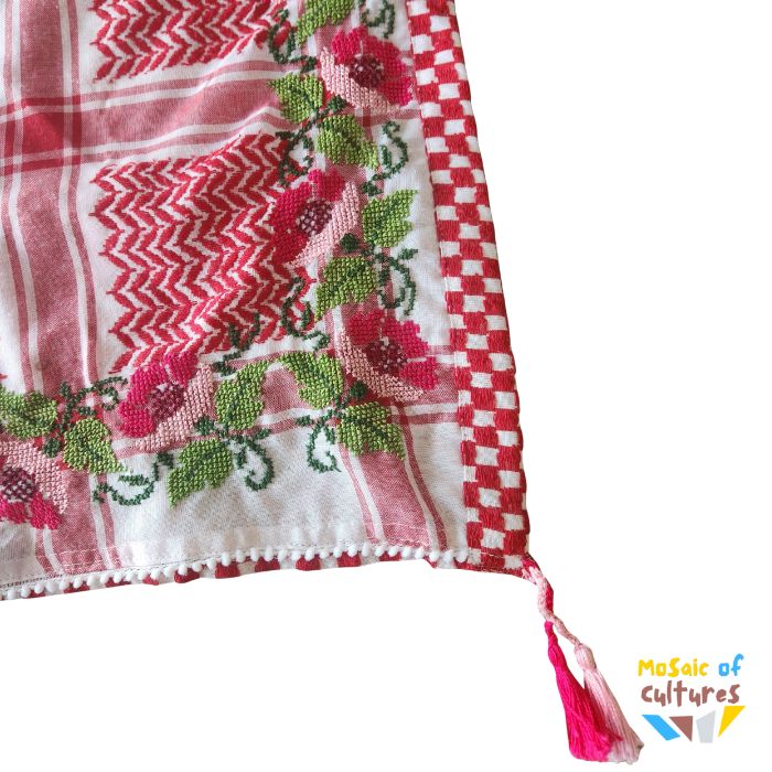Kuffiyyeh Hand Embroided Scarf - Hannoun