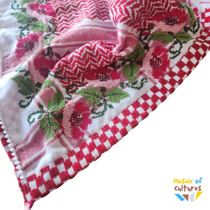 Kuffiyyeh Hand Embroided Scarf - Hannoun