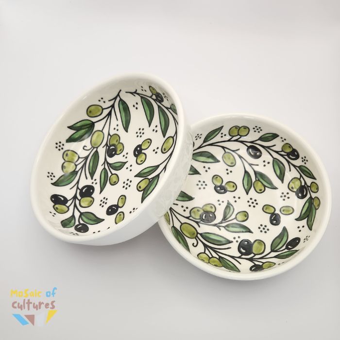 Olive Pattern Plate crafted in Hebron